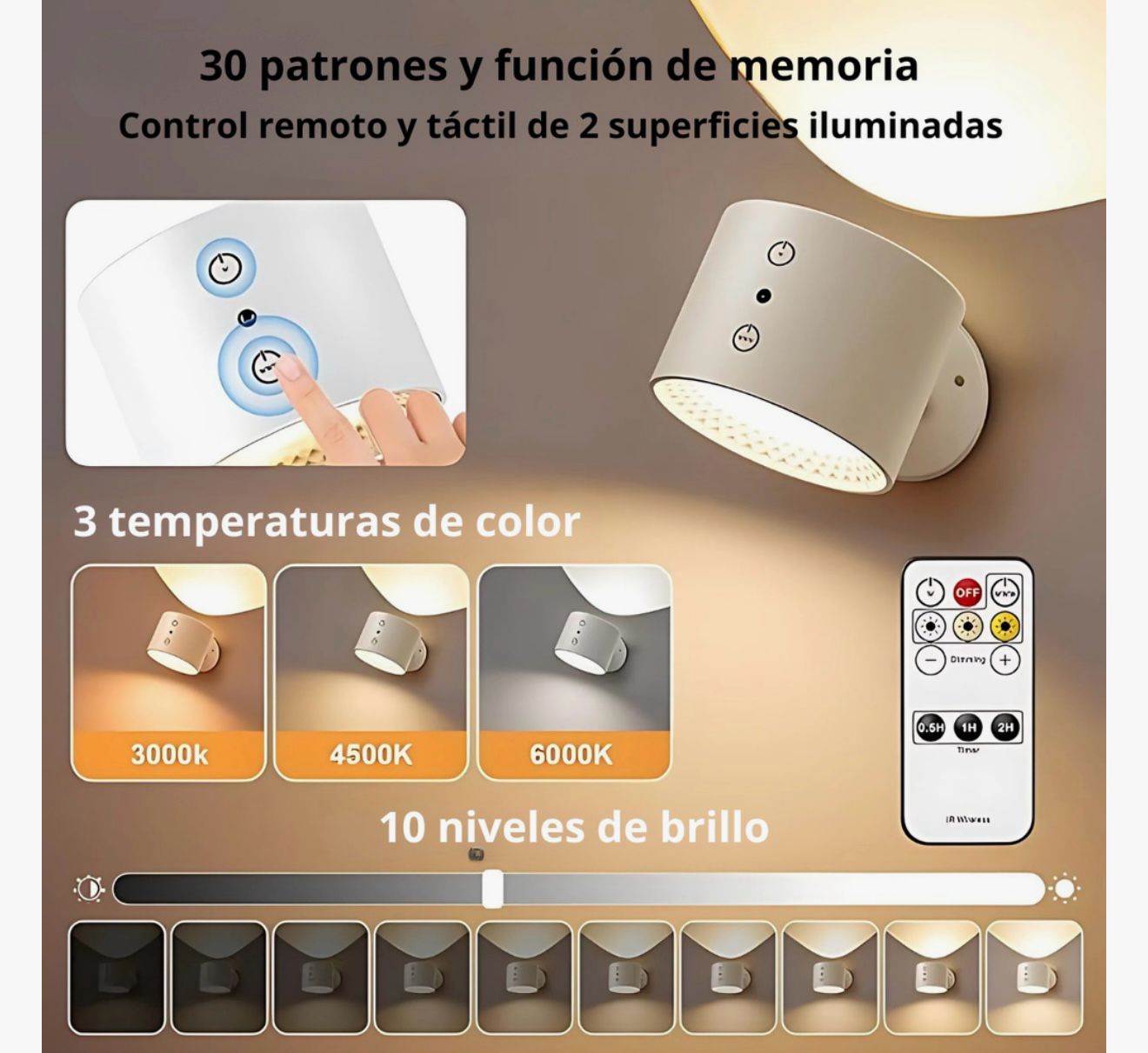 Luminex 360™ – Lámpara de Pared Magnética