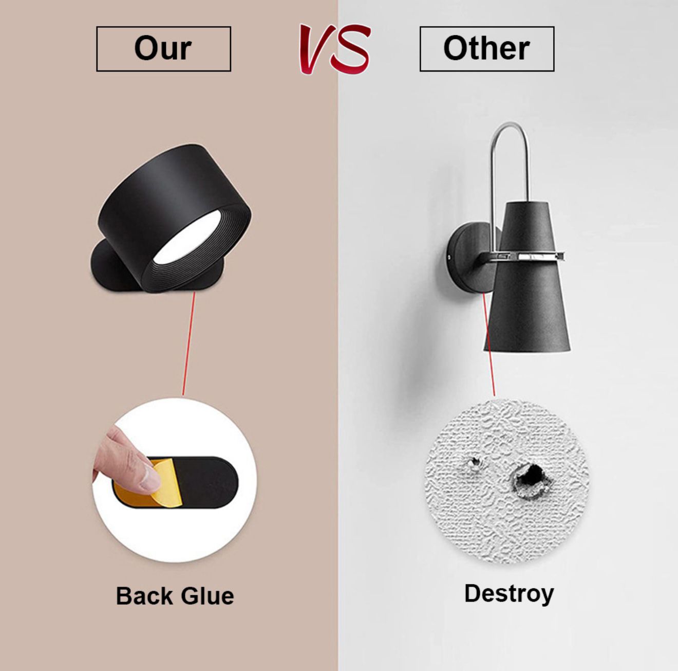 Luminex 360™ – Lámpara de Pared Magnética