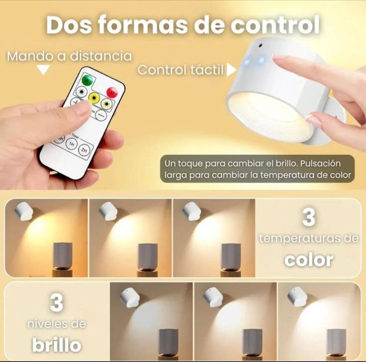 Luminex 360™ – Lámpara de Pared Magnética