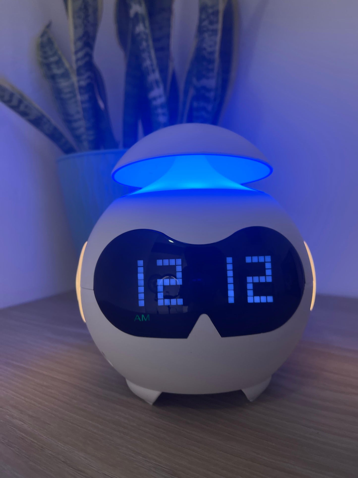 Reloj Despertador Emoji Digital con Luz LED y Parlante Bluetooth