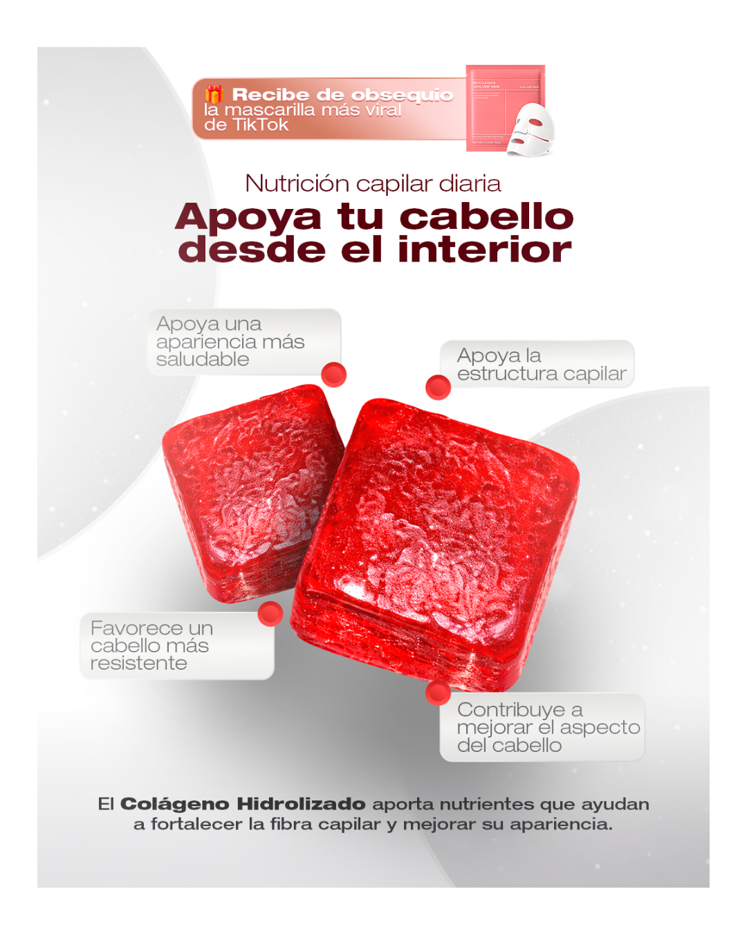 Gomas de Colageno Hidrolizado + Mascarilla