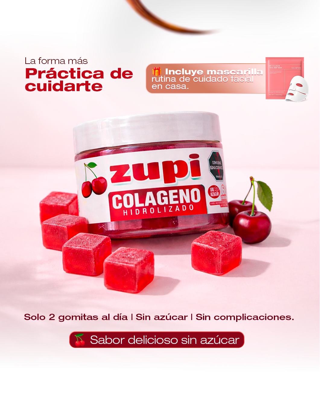 Gomas de Colageno Hidrolizado + Mascarilla