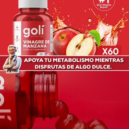 Gomas Goli Nutrition Vinagre De Manzana