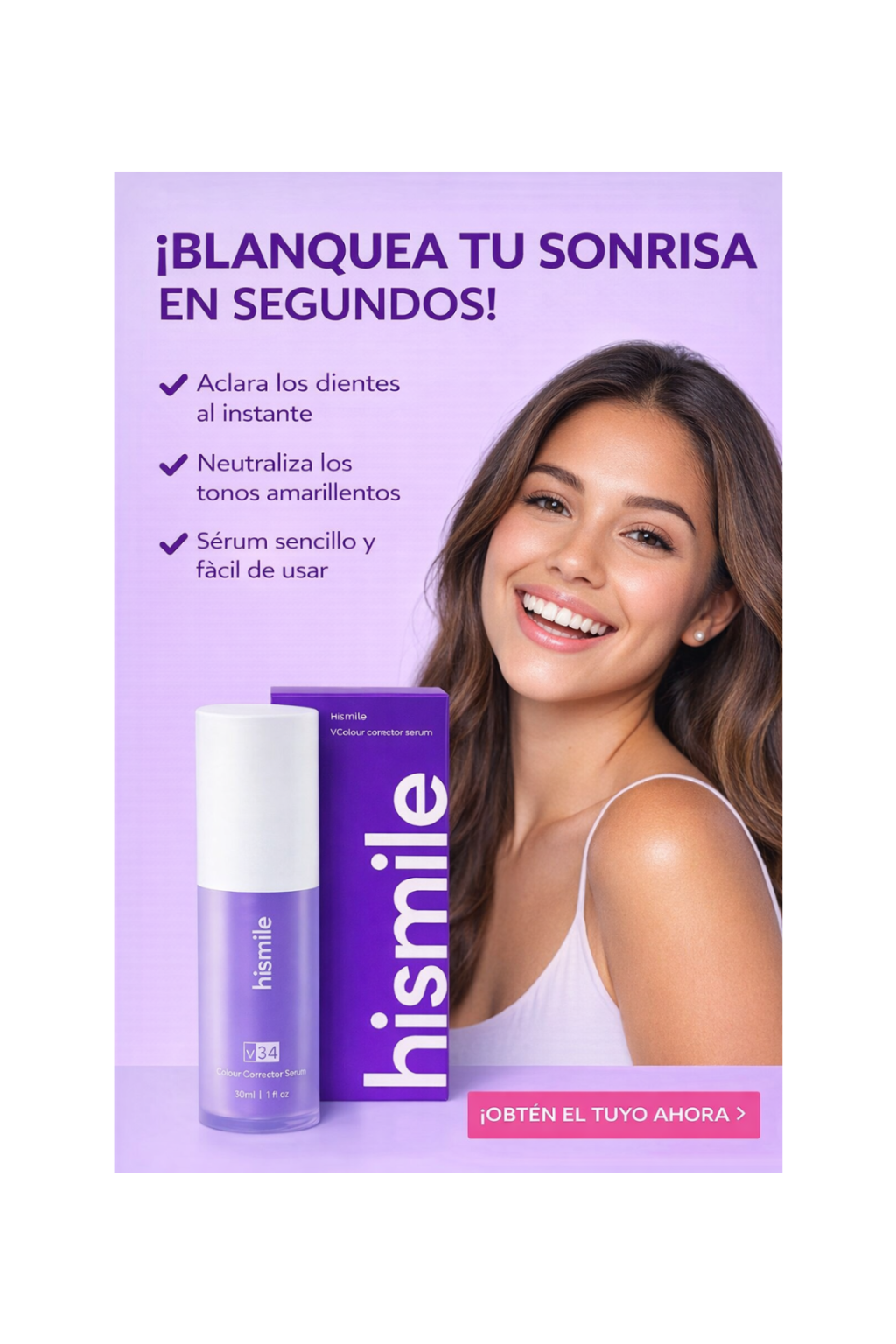 Hismile V34 Corrector Dental Violeta