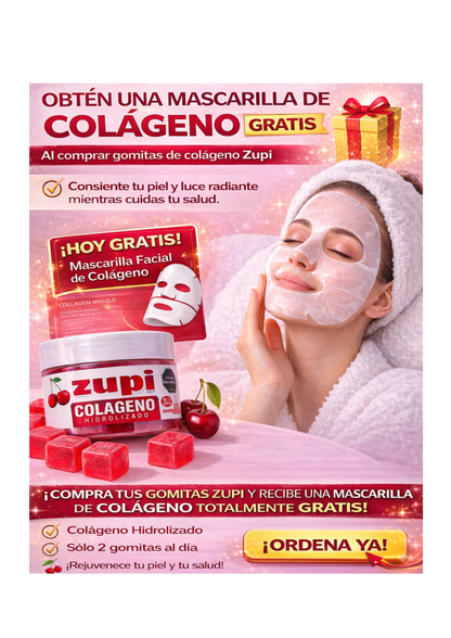 Gomas de Colageno Hidrolizado + Mascarilla