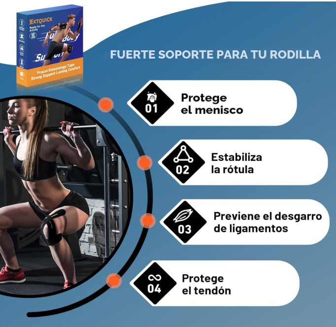 Cinta Kinesiologica Para Rodilla X10Und