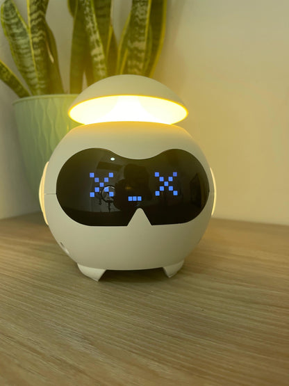 Reloj Despertador Emoji Digital con Luz LED y Parlante Bluetooth