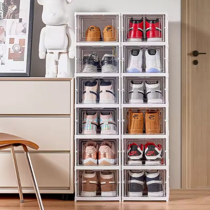 Zapatero Acrilico Plegable De 6 Niveles