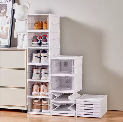 Zapatero Acrilico Plegable De 6 Niveles